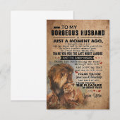 Echtgenoot Een Moment Voor Mijn Gorgeous Echtgenoo RSVP Kaartje (Voorkant / Achterkant)