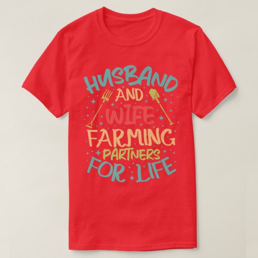 Echtgenoot en boerenpartner t-shirt (Design voorkant)