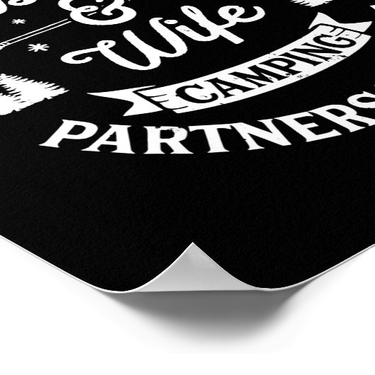 Echtgenoot en echtgenote Camping Partners voor een Poster (Hoek)