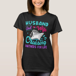 Echtgenoot en echtgenote cruiseschip vakantie club t-shirt