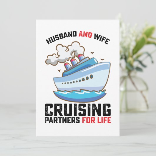 Echtgenoot en echtgenote die partners voor het lev kaart (Staand voorkant)