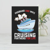 Echtgenoot en echtgenote die partners voor het lev kaart (Staand voorkant)