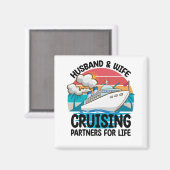 Echtgenoot en echtgenote die partners voor het lev magneet (Voorkant / Achterkant)