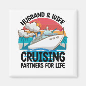 Echtgenoot en echtgenote die partners voor het lev magneet (Voorkant)