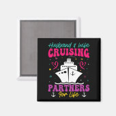 Echtgenoot en echtgenote die partners voor het lev magneet (Voorkant / Achterkant)