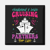 Echtgenoot en echtgenote die partners voor het lev magneet (Voorkant)