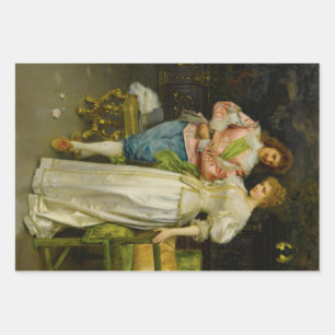 Echtgenoot en Vrouw Betrothed (Huwelijk en Huwelij Inpakpapier Vel