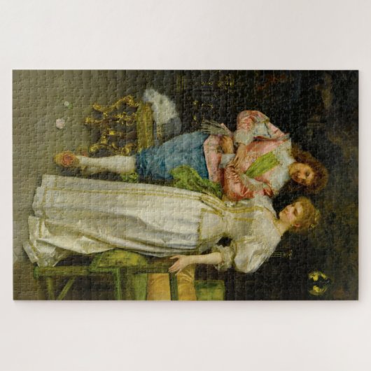 Echtgenoot en Vrouw Betrothed (Huwelijk en Huwelij Legpuzzel (Horizontaal)