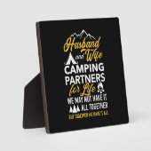 Echtgenoot en vrouw Camping Partner for Life Fotoplaat (Voorkant)