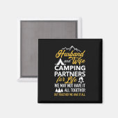 Echtgenoot en vrouw Camping Partner for Life Magneet (Voorkant / Achterkant)