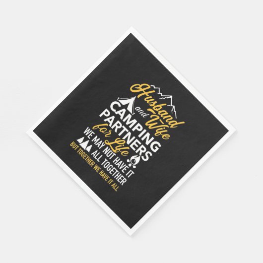 Echtgenoot en vrouw Camping Partner for Life Servet (Hoek)