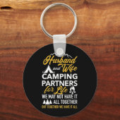 Echtgenoot en vrouw Camping Partner for Life Sleutelhanger (Voorkant)