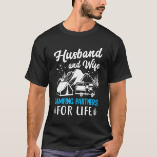 Echtgenoot en vrouw Camping Partners voor Life Cam T-shirt