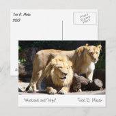 "Echtgenoot en vrouw" door: Todd D. Martin Briefkaart (Voorkant / Achterkant)