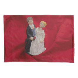 Echtgenoot en vrouw (huwelijkscelebratie op huweli kussensloop