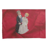 Echtgenoot en vrouw (huwelijkscelebratie op huweli kussensloop (Voorkant-Rechts)