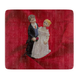 Echtgenoot en vrouw (huwelijkscelebratie op huweli snijplank