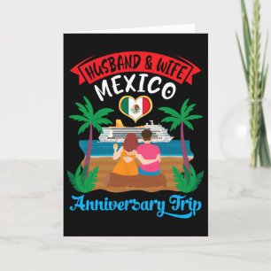 Echtgenoot en vrouw in Mexico jubileumreis cruise Kaart