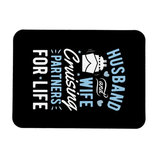 Echtgenoot en vrouw tijdens cruise van Partner Lif Magneet (Horizontaal)