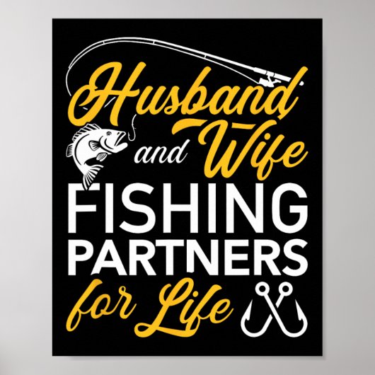Echtgenoot en vrouw vispartners voor het leven  poster (Voorkant)