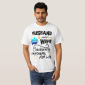 Echtgenoot- en wife-cruisepartners voor levenscrui t-shirt (Voorkant volledig)