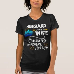 Echtgenoot- en wife-cruisepartners voor levenscrui t-shirt