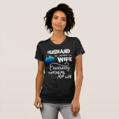 Echtgenoot- en wife-cruisepartners voor levenscrui t-shirt (Voorkant volledig)