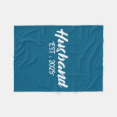 Echtgenoot Est Nieuw Getrouwd Stel Fleece Deken (Voorkant (Horizontaal))
