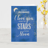 Echtgenoot Fathers Day Love van Stars tot Moon Nig Kaart (Gele Bloem)