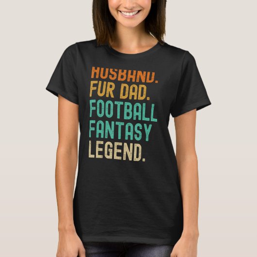 Echtgenoot Fur Dad Fantasy Football Legend T-shirt (Voorkant)