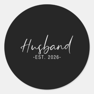 Echtgenoot Geschat 2026 Getrouwd Honeymoon Huwelij Ronde Sticker