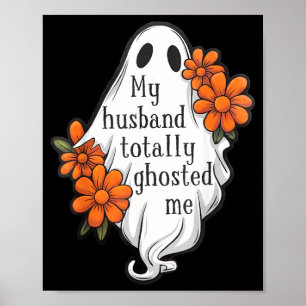 Echtgenoot Ghostde Grappig Halloween Kostuum Spook Poster