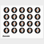 Echtgenoot Ghostde Grappig Halloween Kostuum Spook Ronde Sticker (Vel)