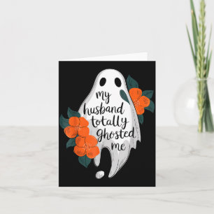 Echtgenoot Ghosted Grappig Halloween Kostuum Spook Kaart