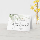Echtgenoot Gift Happy Birthday Handsome Love Kaart (Gele Bloem)