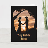 Echtgenoot Happy Fathers Day Country Western Cowbo Kaart (Voorkant)