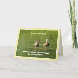 Echtgenoot Happy Jubileum Leuke Funny Ducks Kaart
