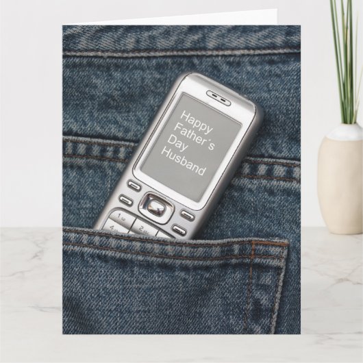 echtgenoot Happy Vaderdag Kaart (Voorkant)