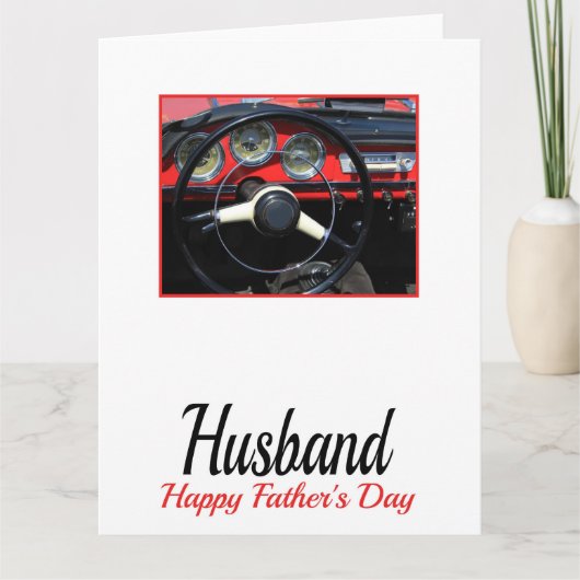 echtgenoot Happy Vaderdag Kaart (Voorkant)
