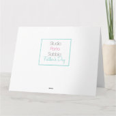 echtgenoot Happy Vaderdag Kaart (Achterkant)