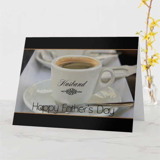 echtgenoot Happy Vaderdag Kaart (Gele Bloem)