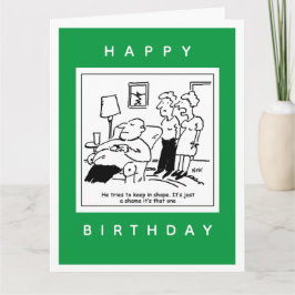 Echtgenoot houdt graag Cartoon in vorm Kaart