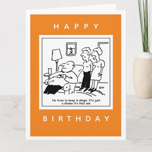 Echtgenoot houdt graag Cartoon in vorm Kaart (Voorkant)