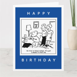 Echtgenoot houdt graag Cartoon in vorm Kaart