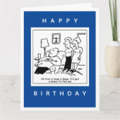 Echtgenoot houdt graag Cartoon in vorm Kaart (Voorkant)