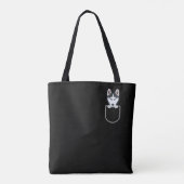 Echtgenoot in de borst tote bag (Achterkant)