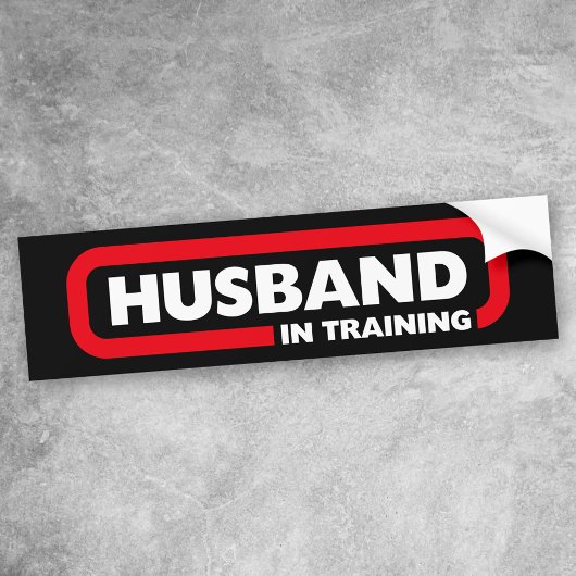 Echtgenoot in opleiding bumpersticker