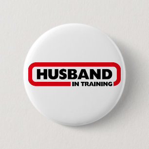 Echtgenoot in Opleiding - de Gift van de Ronde Button 5,7 Cm