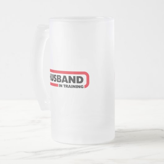 Echtgenoot in opleiding - Fun Valentijnsdag Gift Matglas Bierpul (Voorkant links)