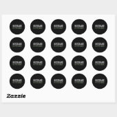 Echtgenoot in Opleiding Grappig Bruidegom Cadeau V Ronde Sticker (Vel)